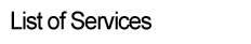 List of Services
